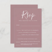 Blumendekoration RSVP Karte (Vorne/Hinten)