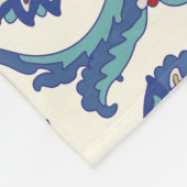 Blumendekoration: Traditionelles arabisches Muster Fleecedecke (Ecke)