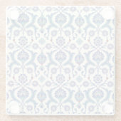 Blumendekoration: Traditionelles arabisches Muster Glasuntersetzer (Rückseite)