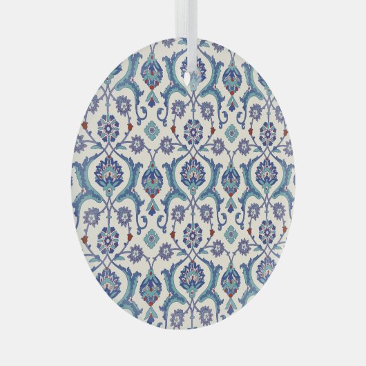 Blumendekoration: Traditionelles arabisches Muster Ornament Aus Glas (Vorderseite Rechts)