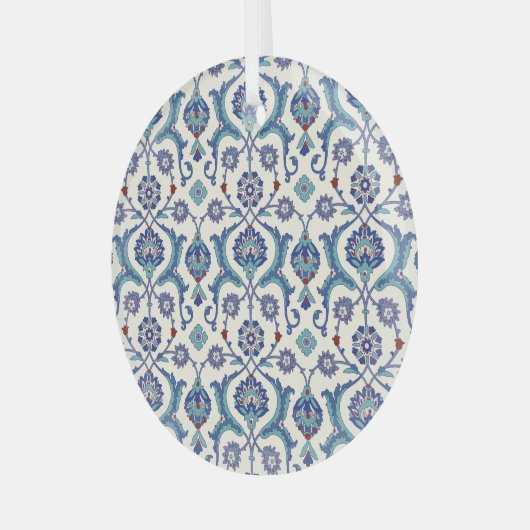 Blumendekoration: Traditionelles arabisches Muster Ornament Aus Glas (Vorderseite links)