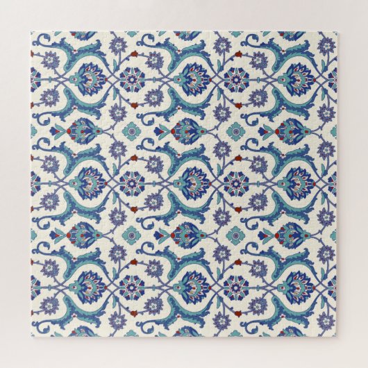 Blumendekoration: Traditionelles arabisches Muster Puzzle (Horizontal)