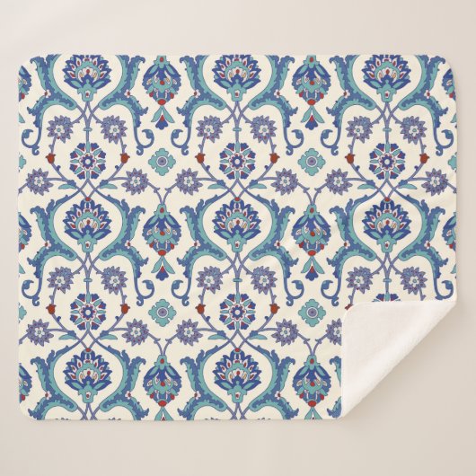 Blumendekoration: Traditionelles arabisches Muster Sherpadecke (Vorderseite (Horizontal))