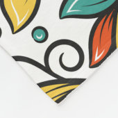 Blumendekoration: Türkische indische Motive. Fleecedecke (Ecke)