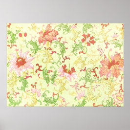 Blumendekoration von Owen Jones Poster