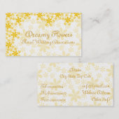 Blumendekorationen Visitenkarte (Vorne/Hinten)