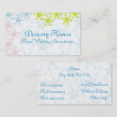 Blumendekorationen Visitenkarte (Vorne/Hinten)