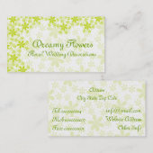 Blumendekorationen Visitenkarte (Vorne/Hinten)