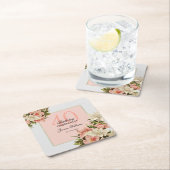 Blumendekorationen Weibliche Geburt Rechteckiger Pappuntersetzer (Vor Ort)