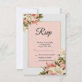 Blumendekorationen Weibliche Geburt RSVP Karte (Vorderseite)