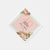 Blumendekorationen Weibliche Geburt Serviette (Ecke)