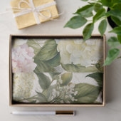 Blumendekoupage, Vintag Ivory Peony Hydrangea Seidenpapier (Geschenk)