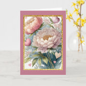 Blumendenken, 5" x 7" Faltkarte Karte (Gelbe Blume)