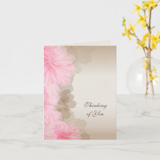 Blumendenken Karte (Gelbe Blume)