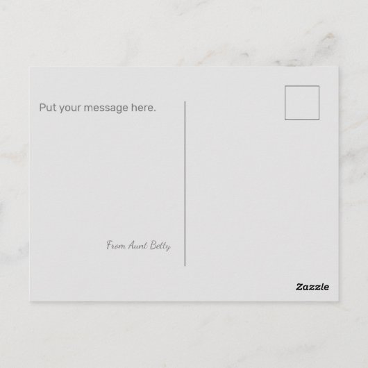 Blumendenken Postkarte (Rückseite)