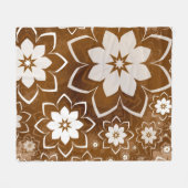 Blumendesign 13 fleecedecke (Vorderseite (Horizontal))