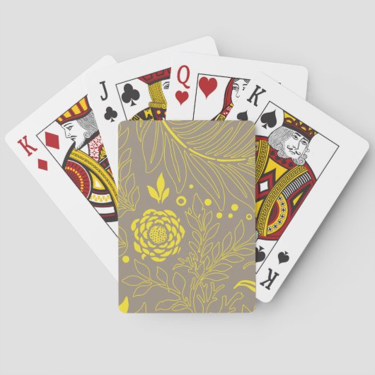 Blumendesign 18 spielkarten (Rückseite)