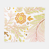 Blumendesign 19 fleecedecke (Vorderseite (Horizontal))