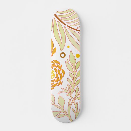 Blumendesign 19 skateboard (Vorne)