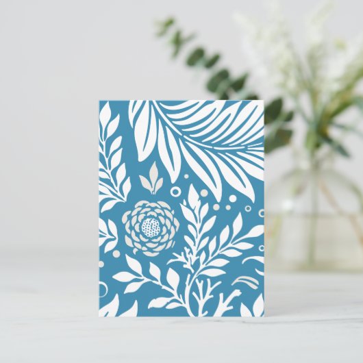 Blumendesign 20 feiertagspostkarte (Stehend Vorderseite)