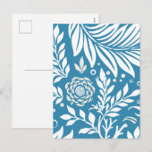 Blumendesign 20 feiertagspostkarte (Vorne/Hinten)