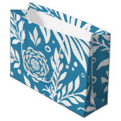 Blumendesign 20 große geschenktüte (Vorderseite Schrägansicht)