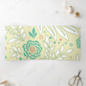 Blumendesign 21 dreifach gefaltete urlaubskarte (Innenseite)