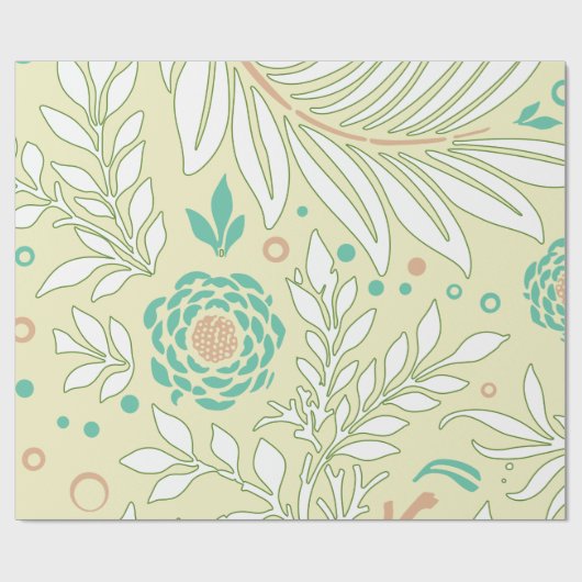 Blumendesign 21 geschenkpapier (Flach)