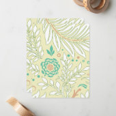 Blumendesign 21 mitteilungskarte (Vorderseite/Rückseite Beispiel)
