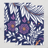 Blumendesign 22 dankeskarte (Vorne/Hinten)