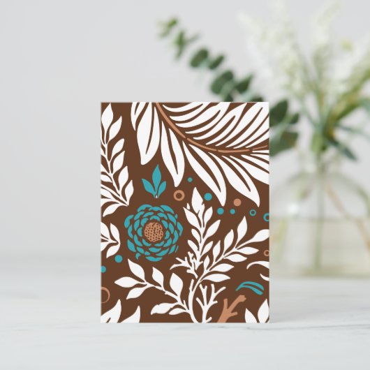 Blumendesign 23 feiertagspostkarte (Stehend Vorderseite)