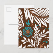 Blumendesign 23 feiertagspostkarte (Vorne/Hinten)