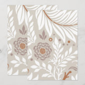 Blumendesign 25 dankeskarte (Vorne/Hinten)