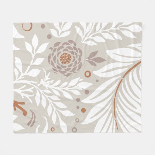 Blumendesign 25 fleecedecke (Vorderseite (Horizontal))