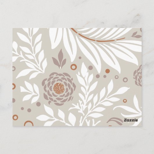 Blumendesign 25 postkarte (Rückseite)