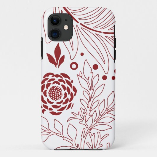 Blumendesign 28 Case-Mate iPhone hülle (Rückseite)