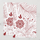 Blumendesign 28 dankeskarte (Vorne/Hinten)