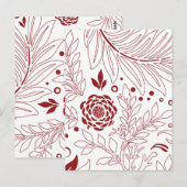 Blumendesign 28 postkarte (Vorne/Hinten)