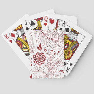 Blumendesign 28 spielkarten