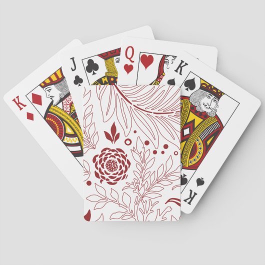 Blumendesign 28 spielkarten (Rückseite)