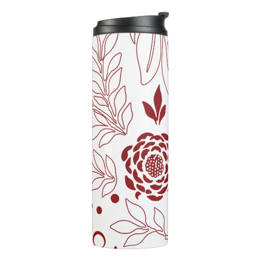 Blumendesign 28 thermosbecher (Nach links gedreht)