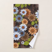 Blumendesign 2 badhandtuch set (Handtuch)