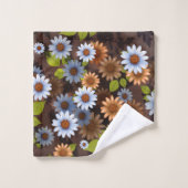 Blumendesign 2 badhandtuch set (Waschlappen)