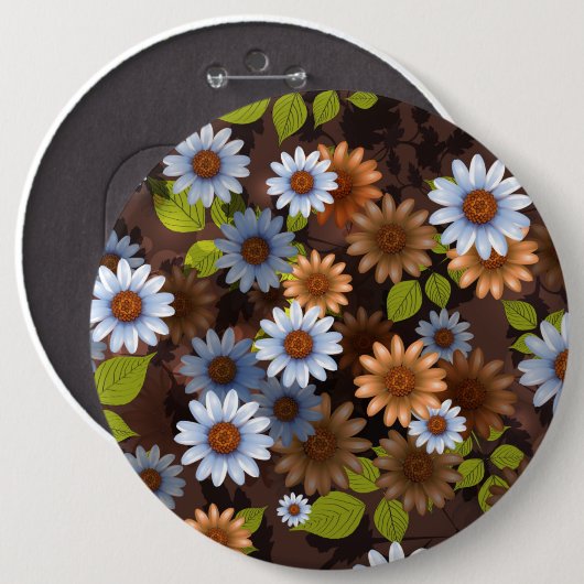 Blumendesign 2 button (Vorne & Hinten)