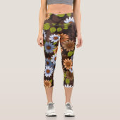Blumendesign 2 capri leggings (Vorderseite)