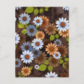 Blumendesign 2 feiertagspostkarte (Vorderseite)
