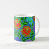 Blumendesign #2 kaffeetasse (VorderseiteRechts)