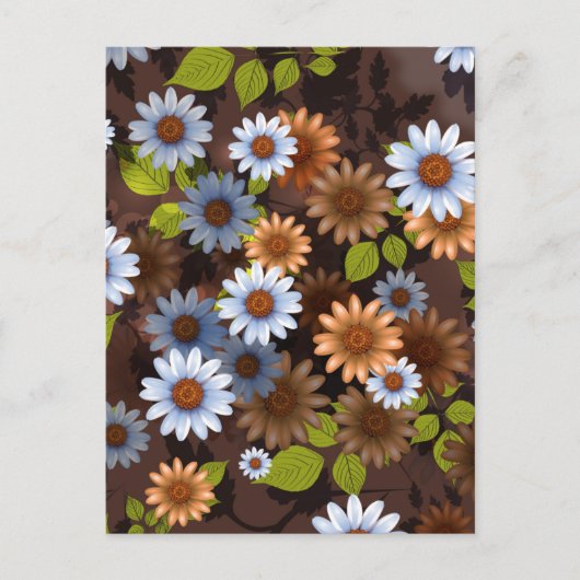 Blumendesign 2 postkarte (Vorderseite)