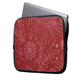 Blumendesign 30 laptopschutzhülle (Vorderseite Links)