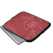 Blumendesign 30 laptopschutzhülle (Vorne Knopf)